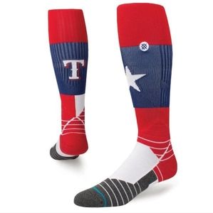 NWT Stance x MLB Texas Rangers DIAMOND RANGERS FLAG PRO OTC size L